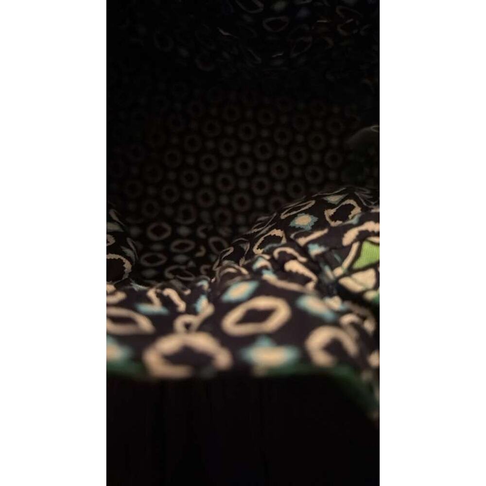 Vera Bradley Quilted Green Medallion Drawstring Tote Bag - Picture 3 of 5